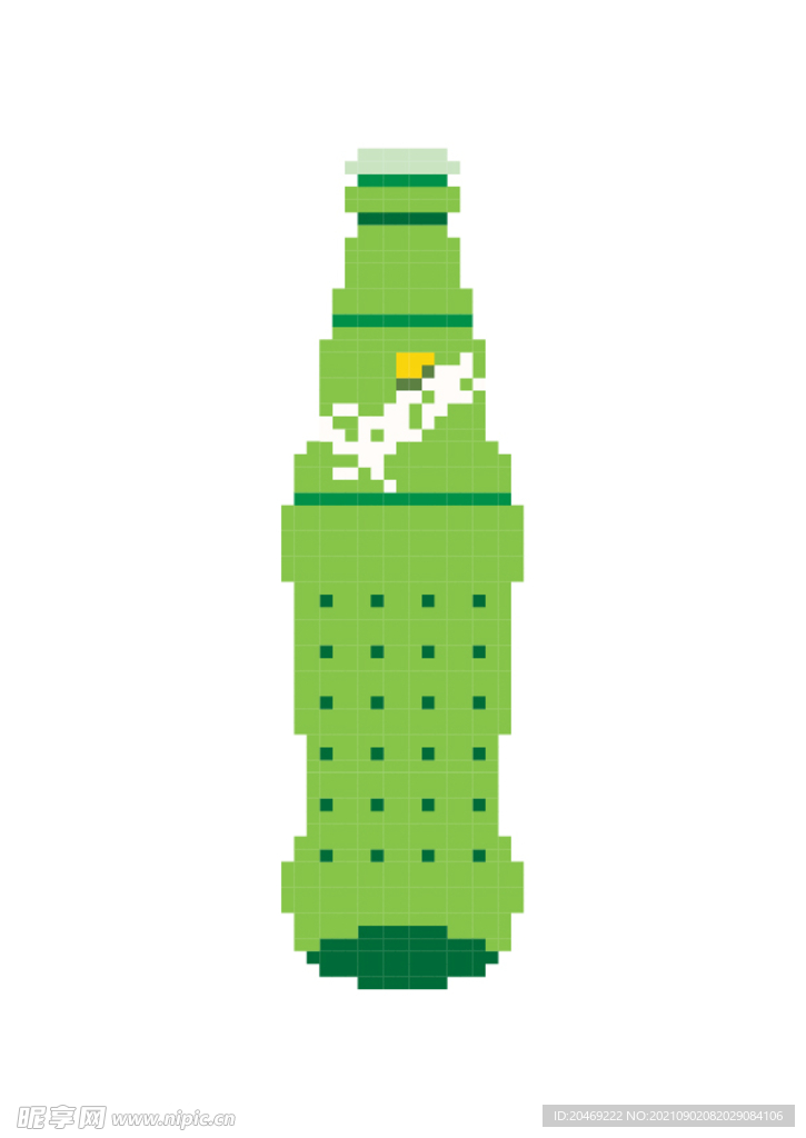 像素插画素材雪碧