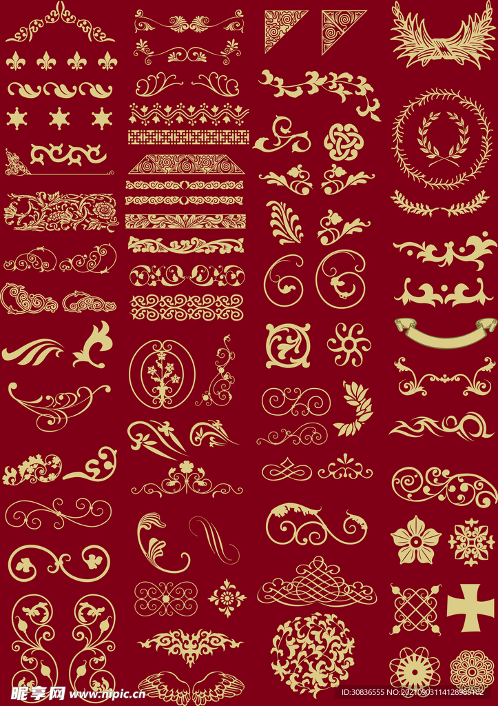 边框 花纹 欧式线条