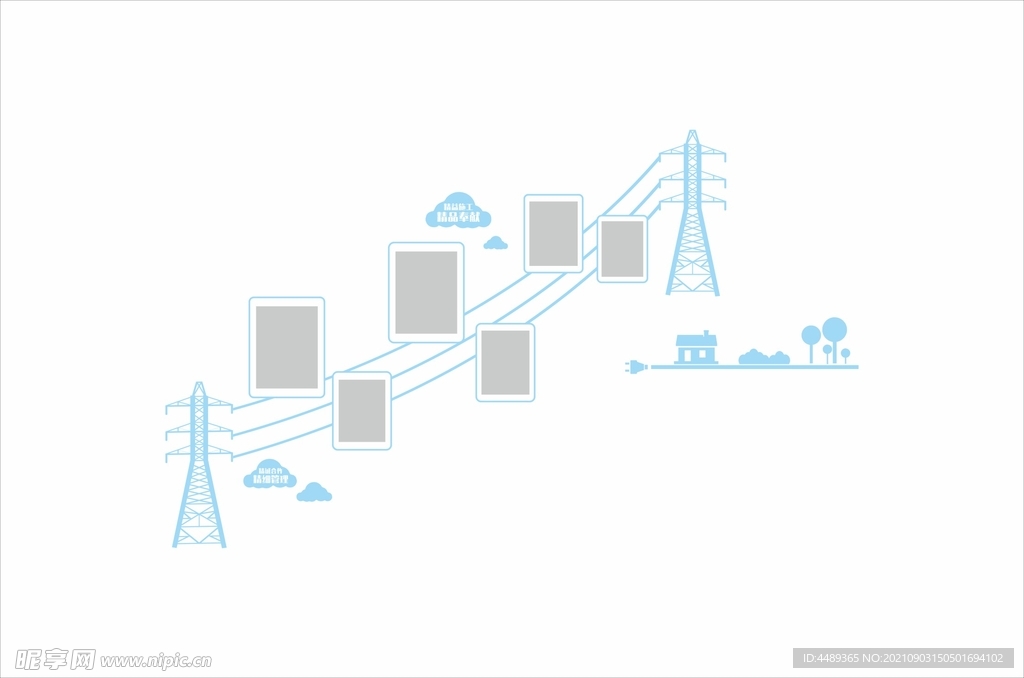 电力楼梯文化墙
