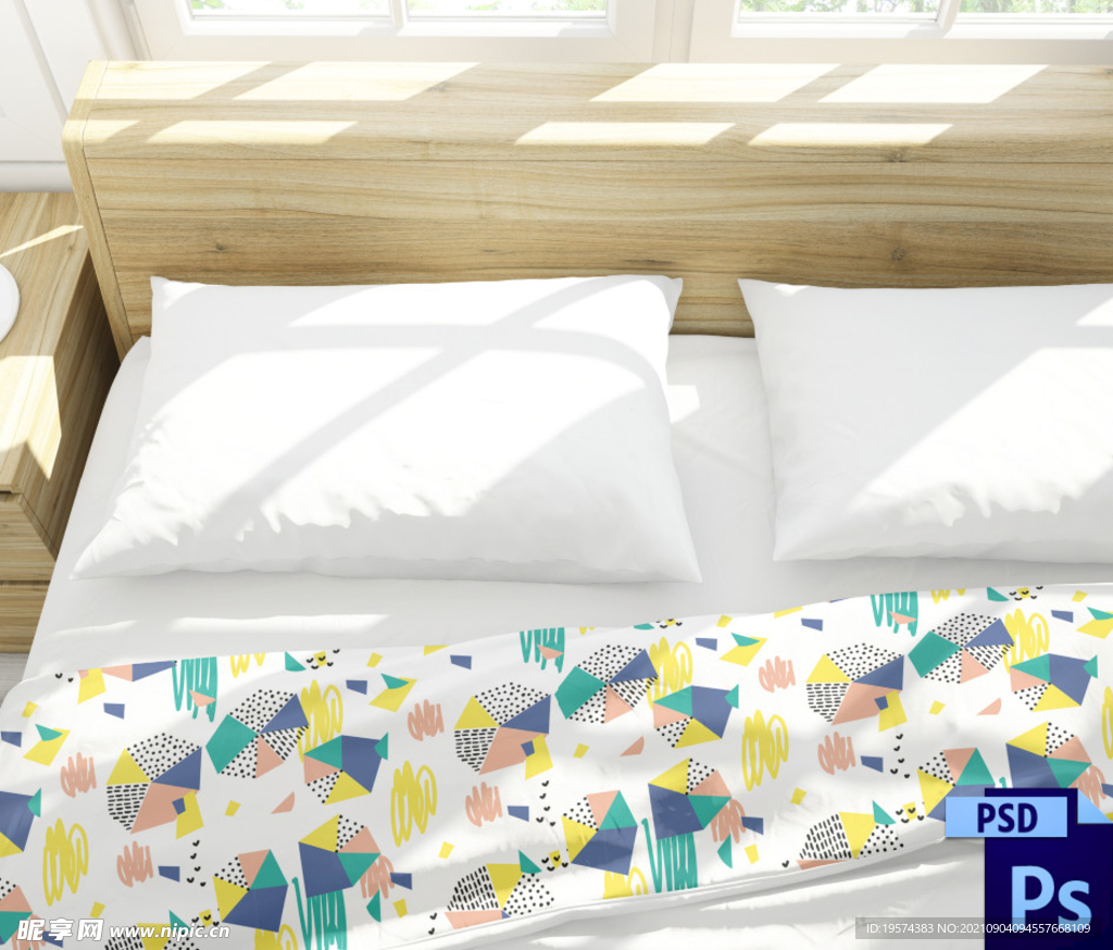 枕头套子床品四件套模版花色花型