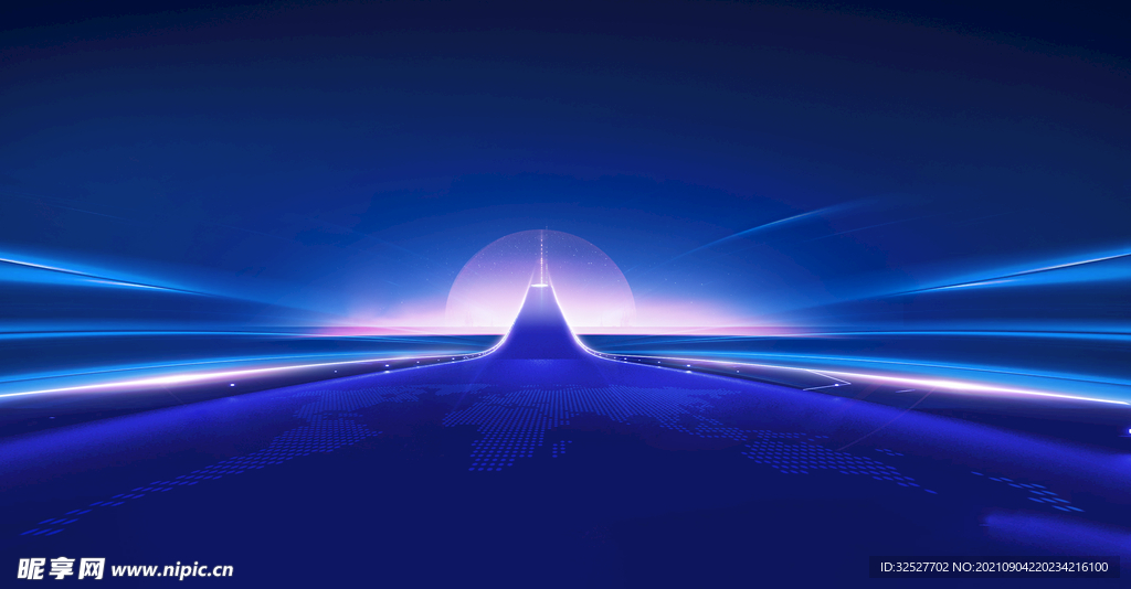 蓝色科技发布会背景