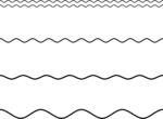 矢量波浪线形状底纹装饰线条