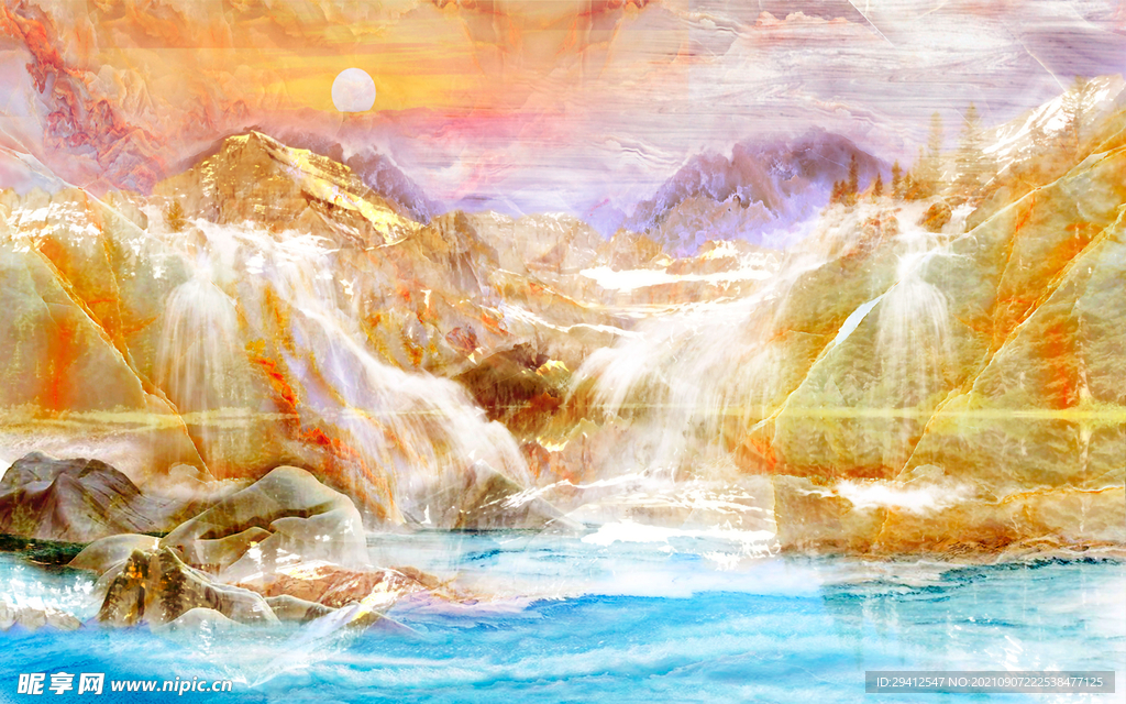 大理石纹背景墙