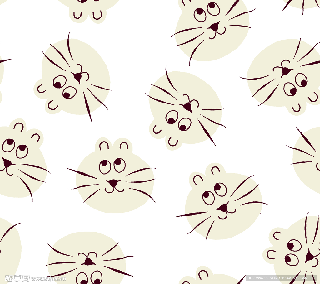 数码印花  大脸猫