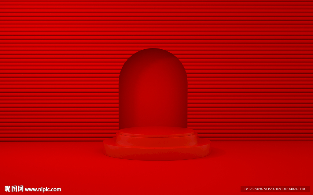 红色C4D背景图片