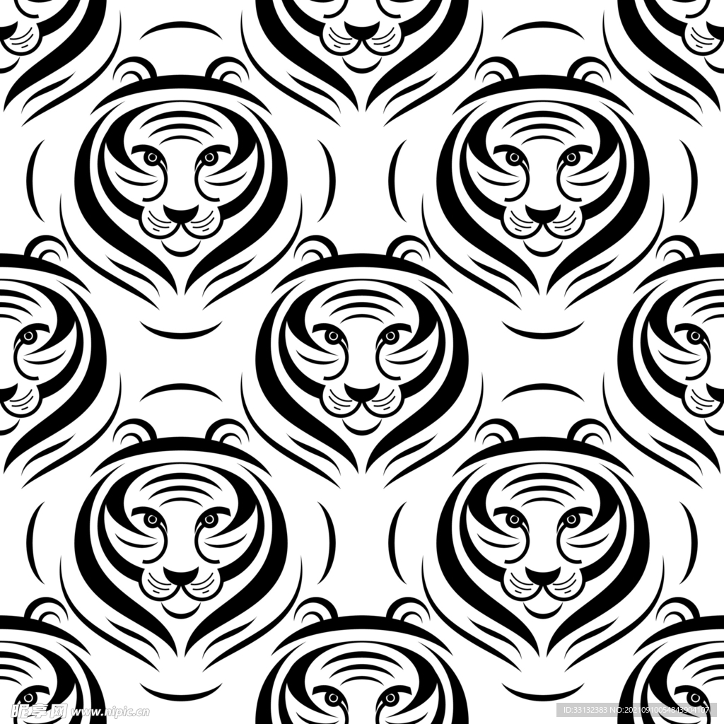 2022新年素材 十二生肖 虎