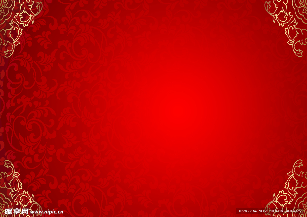 红色婚庆背景