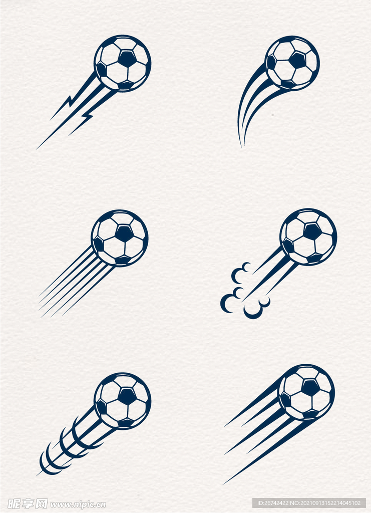 扁平化卡通足球