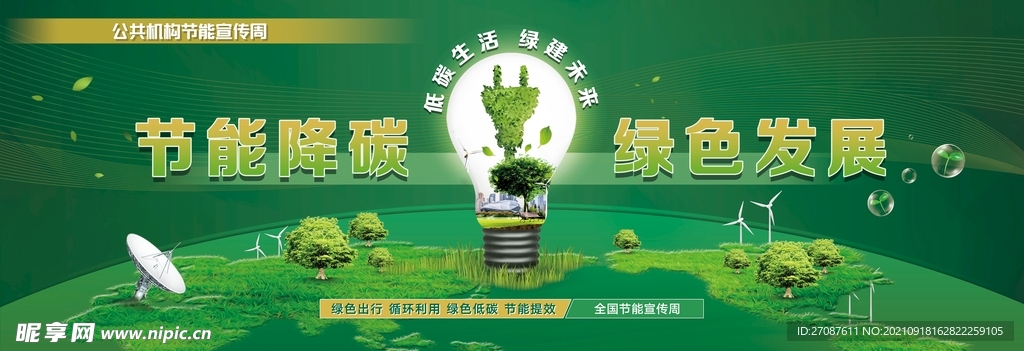 节能主题展板