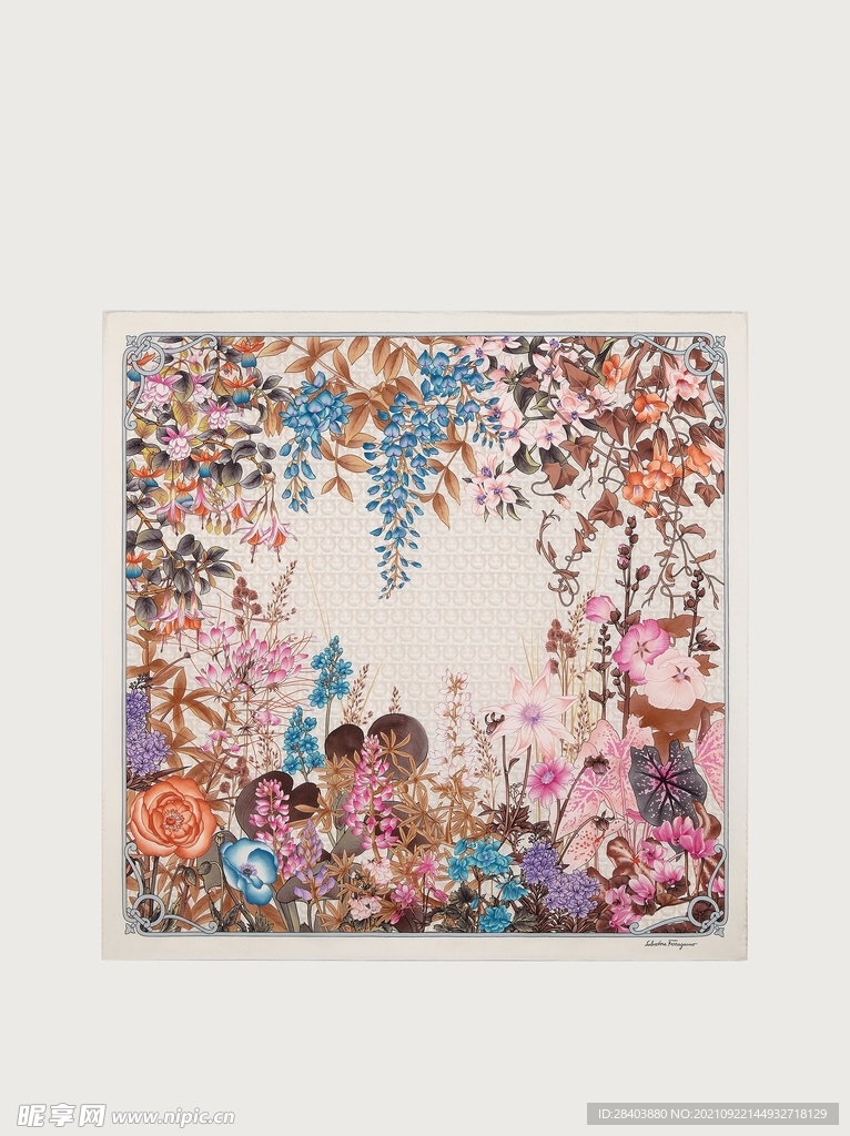 大牌  方巾 拉斐格幕  图片