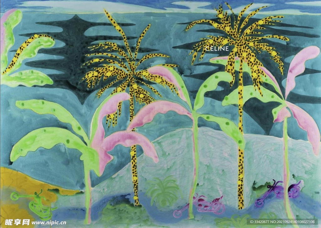 数码印花 定位花