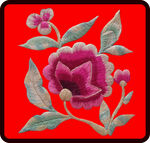 绣花  刺绣  花卉图片 花朵
