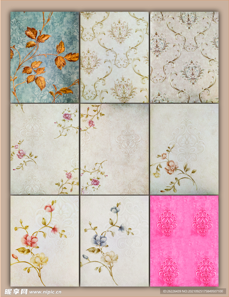 花边花纹底纹背景