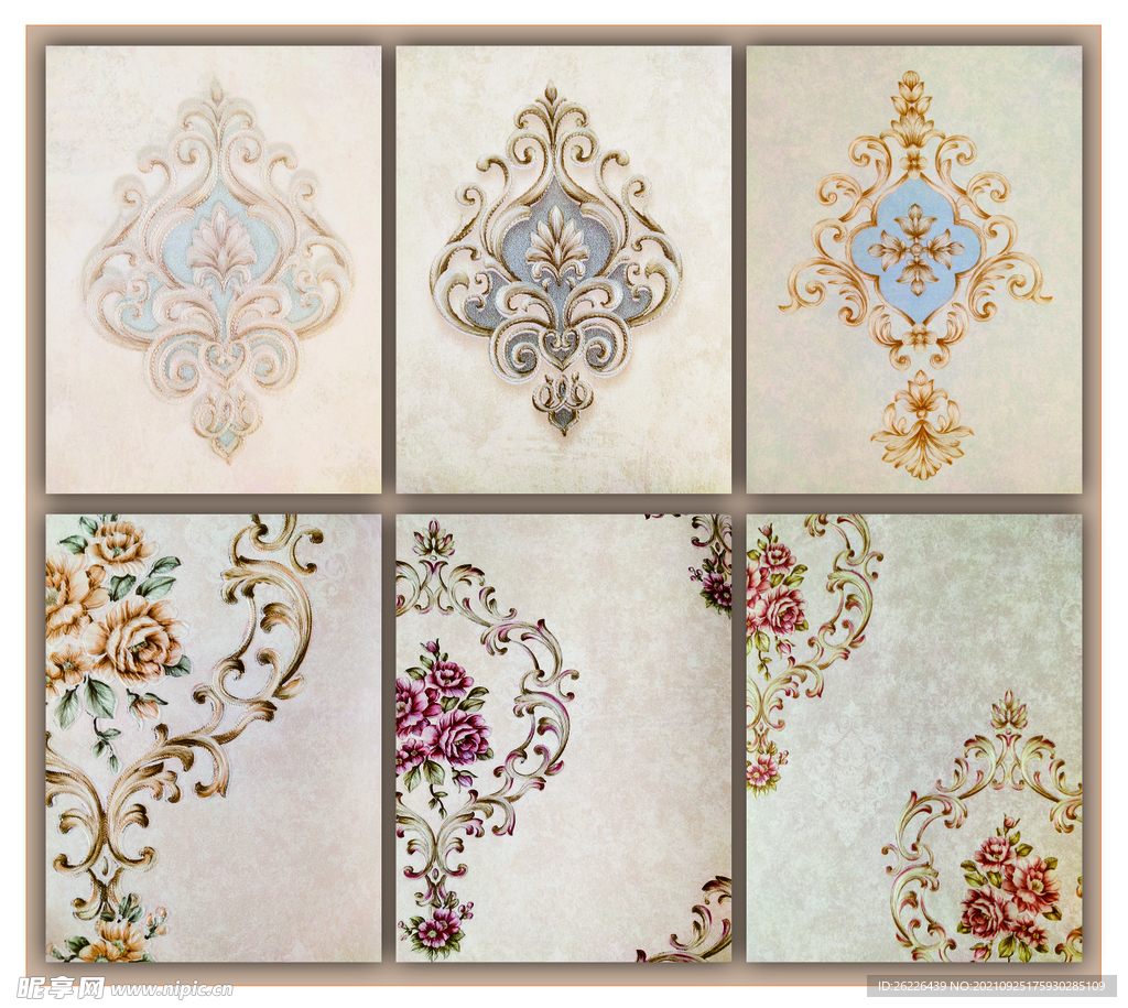 花边花纹底纹背景纹理