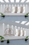 古典学校阅读室文化墙