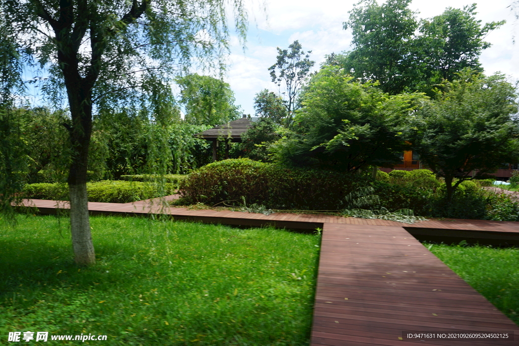 贵州安顺山里江南木栈道