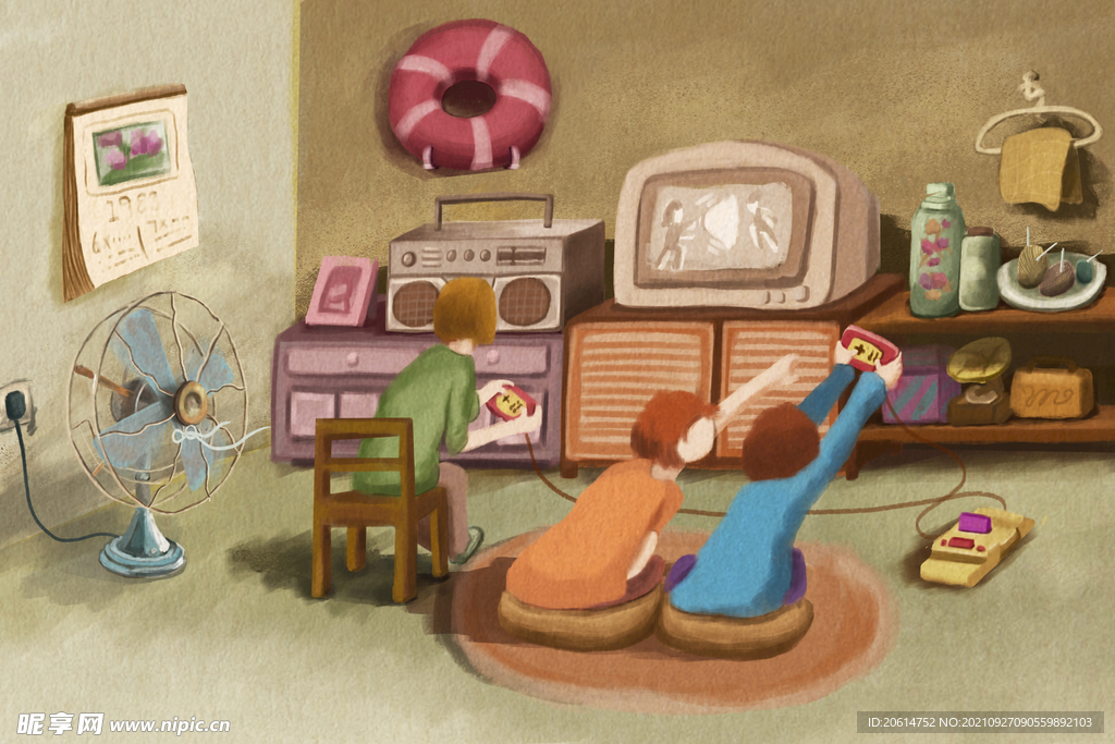 打游戏的孩子们