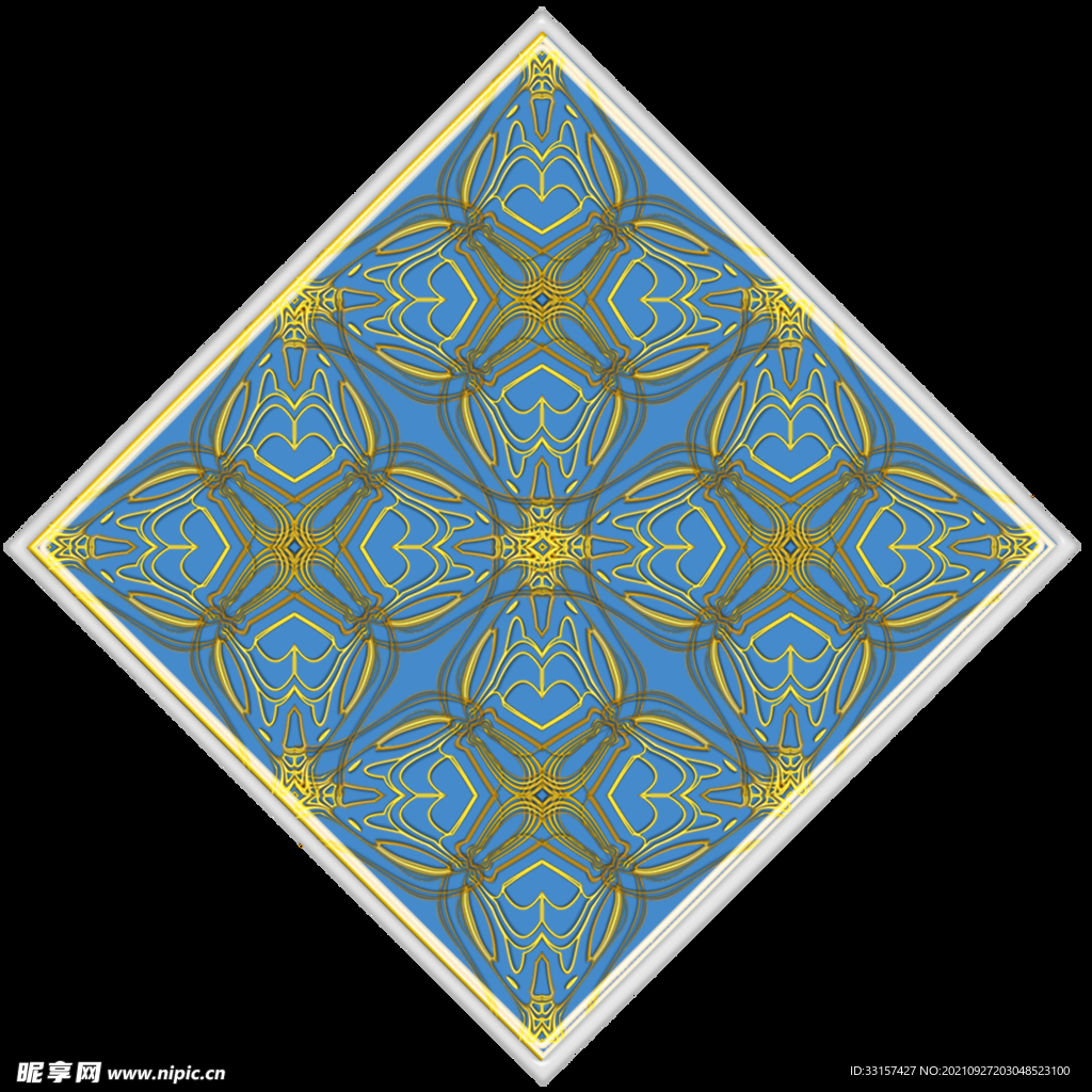 仿刺绣花纹图案