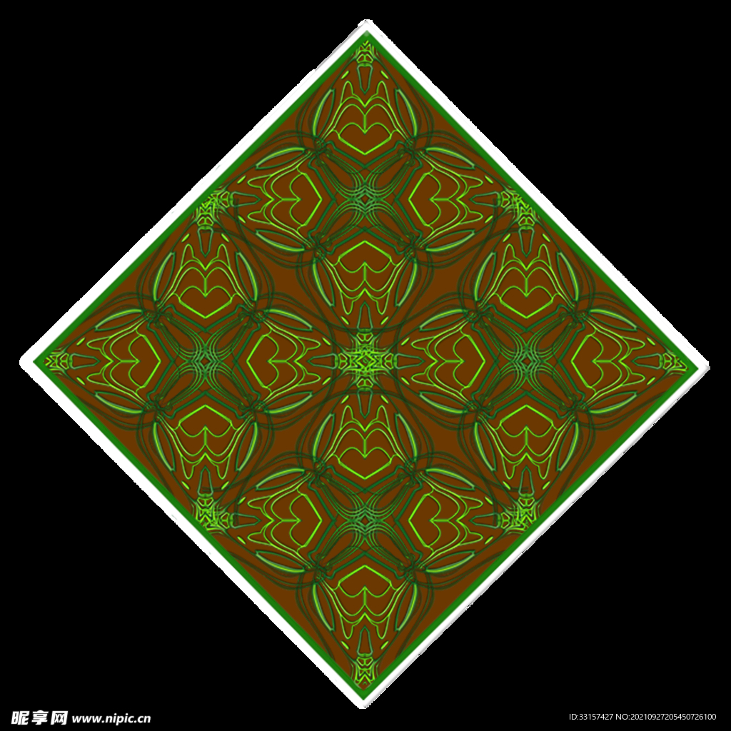 仿刺绣花纹图案