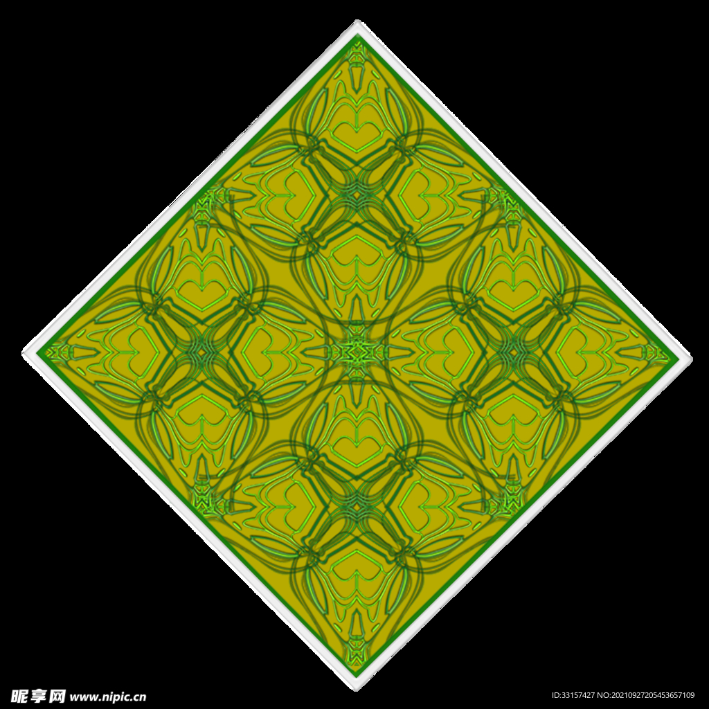 仿刺绣花纹图案