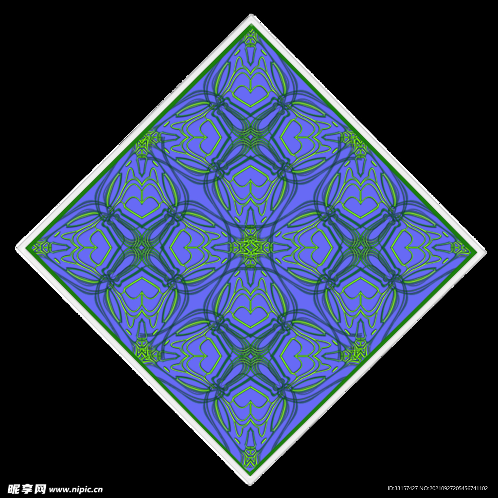 仿刺绣花纹图案