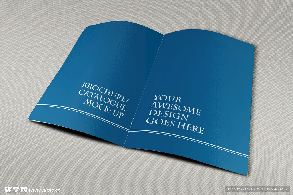 画册折页分层效果图样机PSD