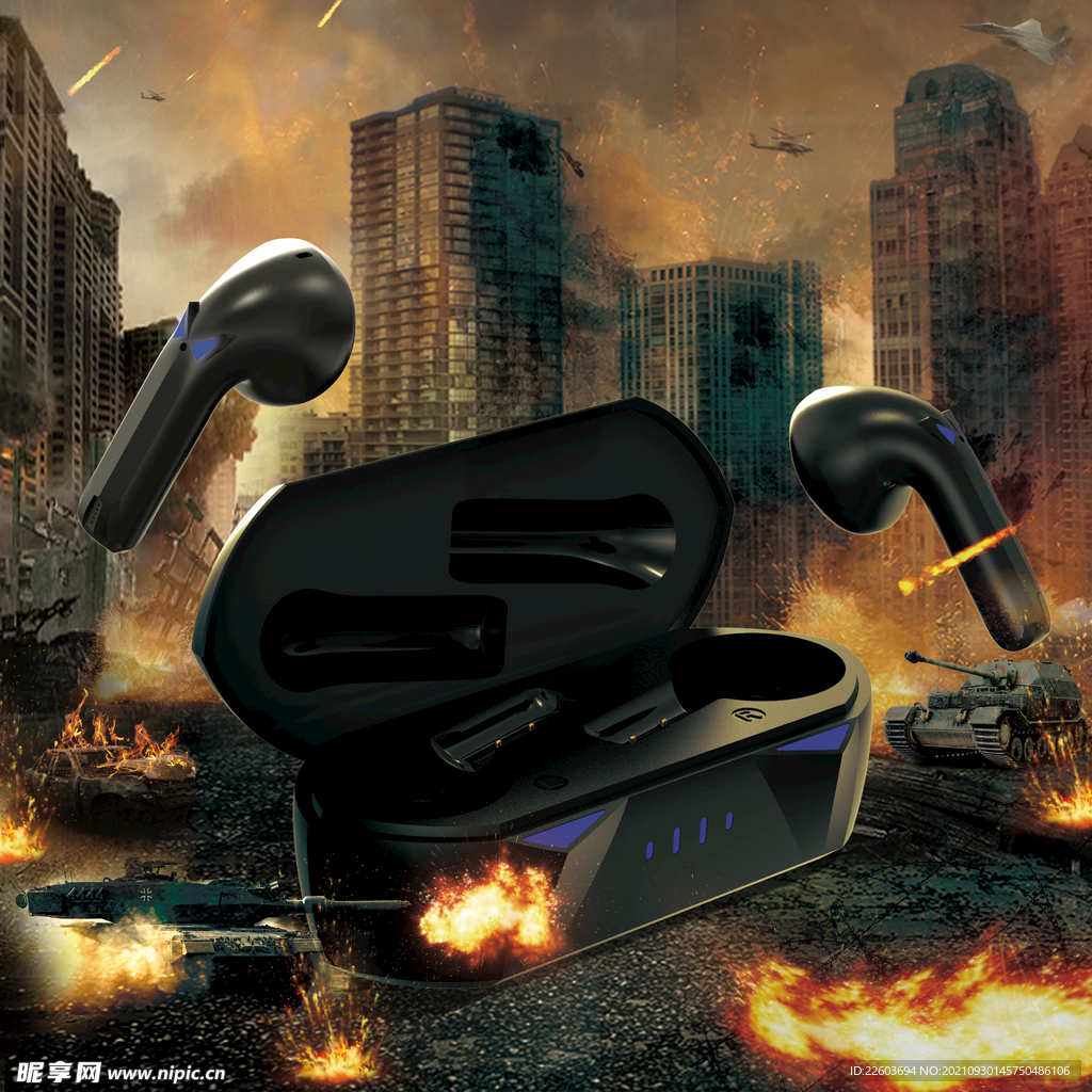 游戏耳机场景素材