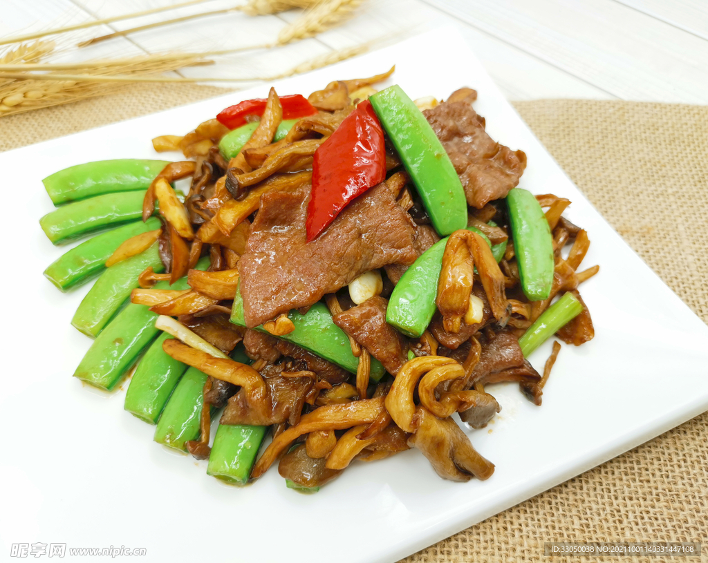 豆角炒牛肉