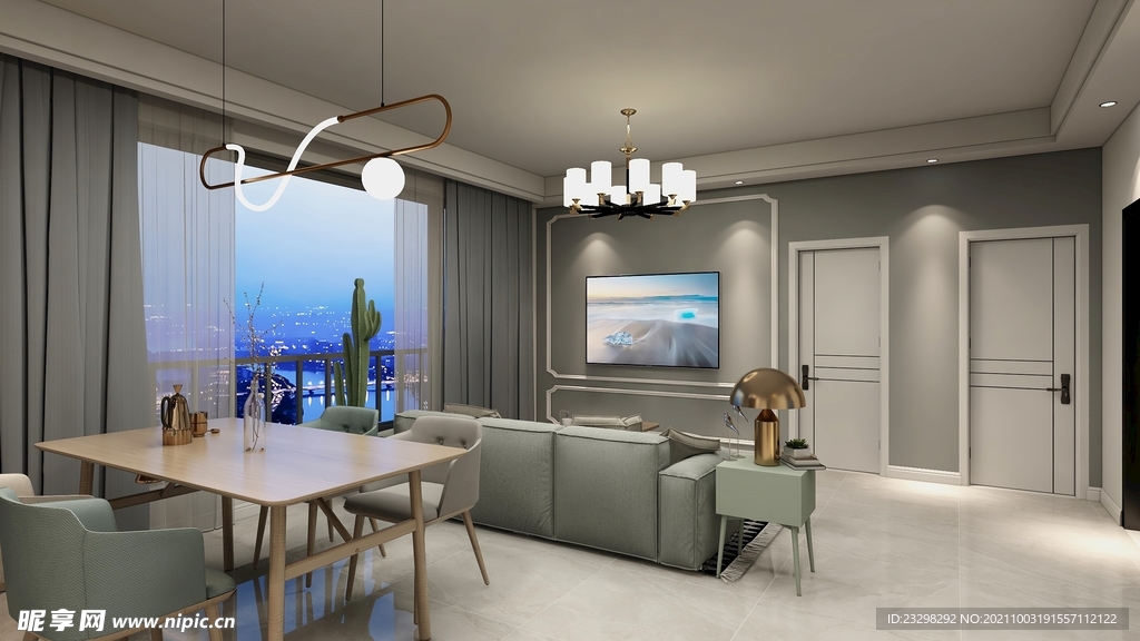 客餐厅效果图