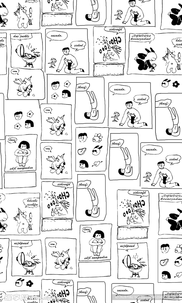 字母娃娃 卡通 漫画