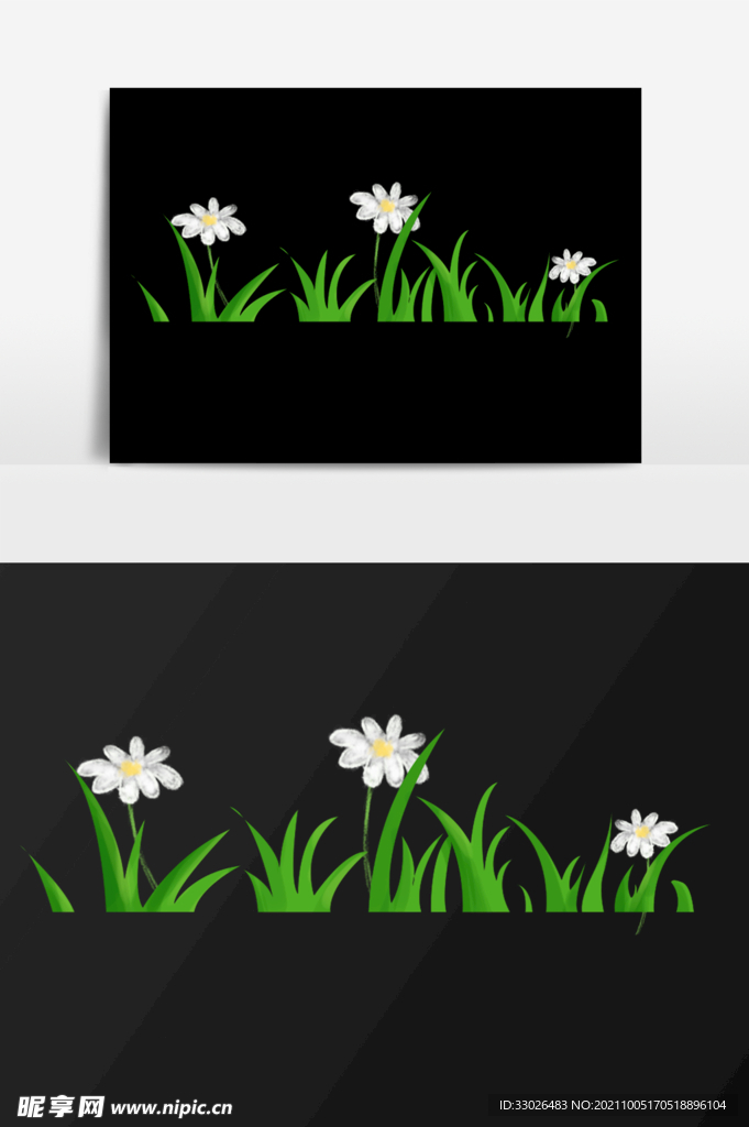 花草元素免扣图ps可编辑模板