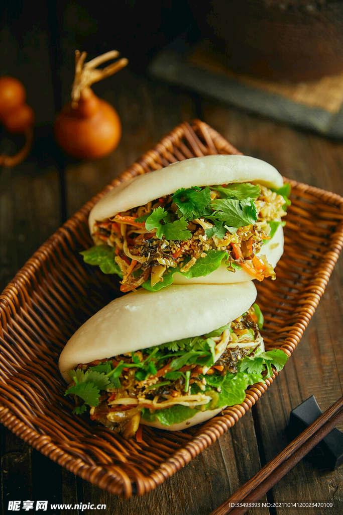 传统美食陕西肉夹馍