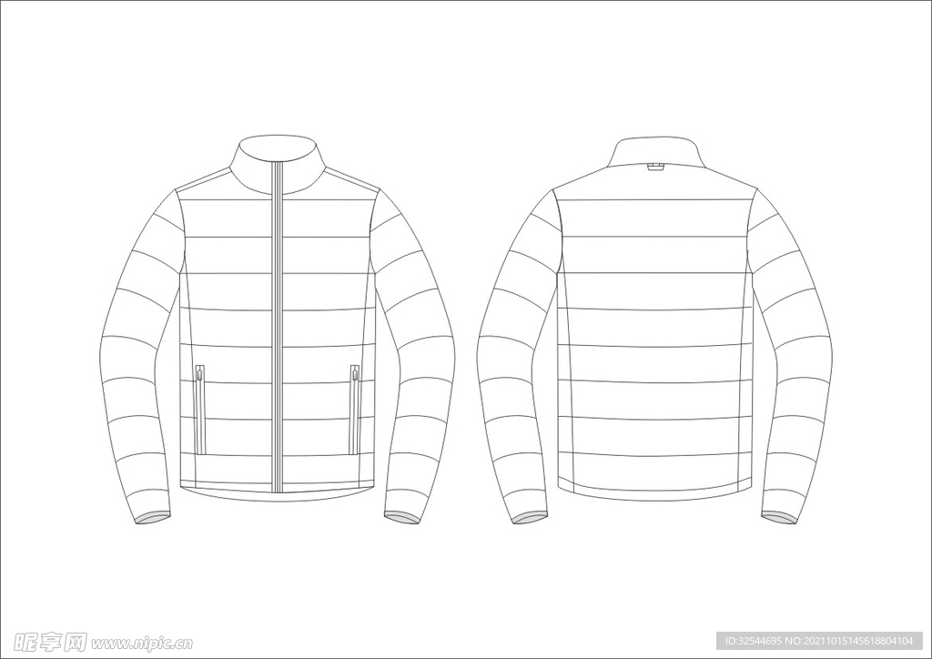 羽绒服框架图