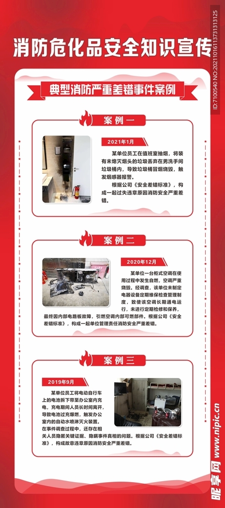 消防安全知识展架