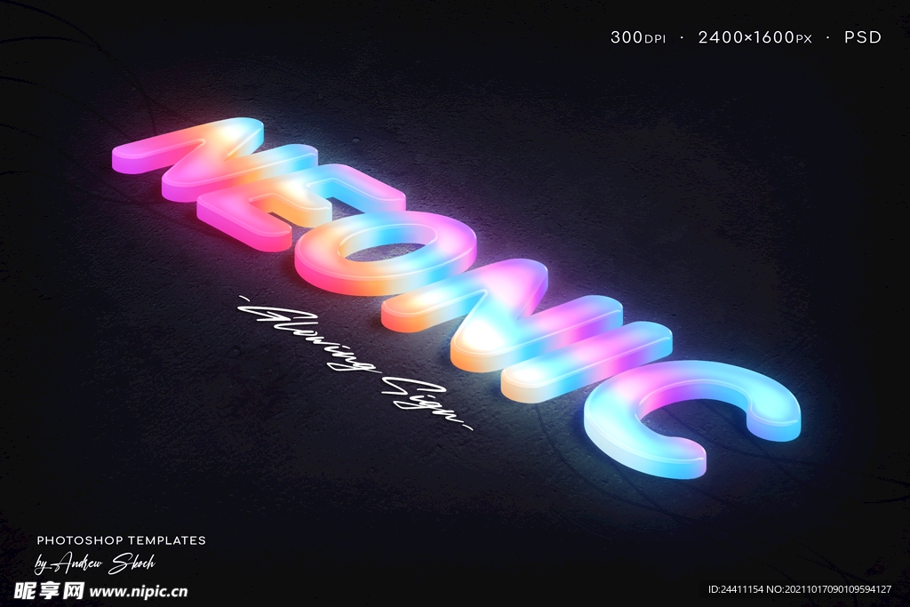 精品PS可编辑3D文字特效效果