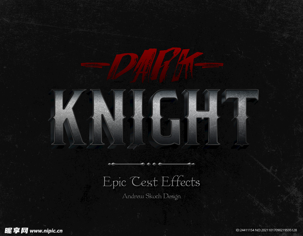 精品PS可编辑3D文字特效效果