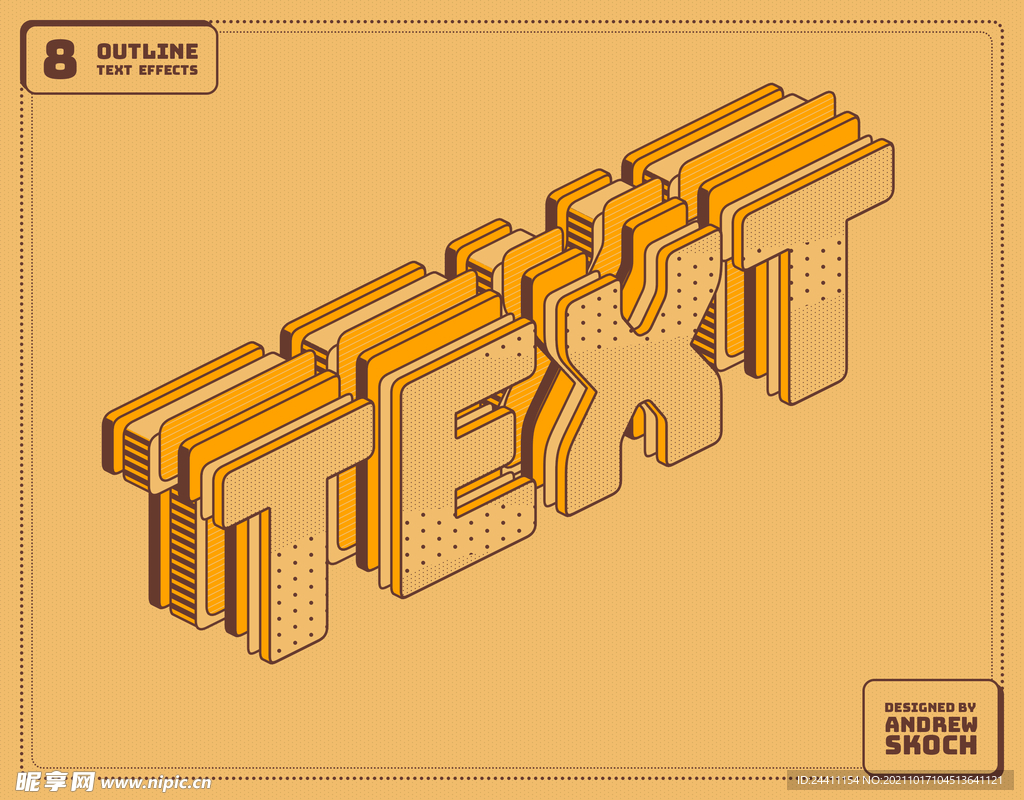 精品PS可编辑3D文字特效效果