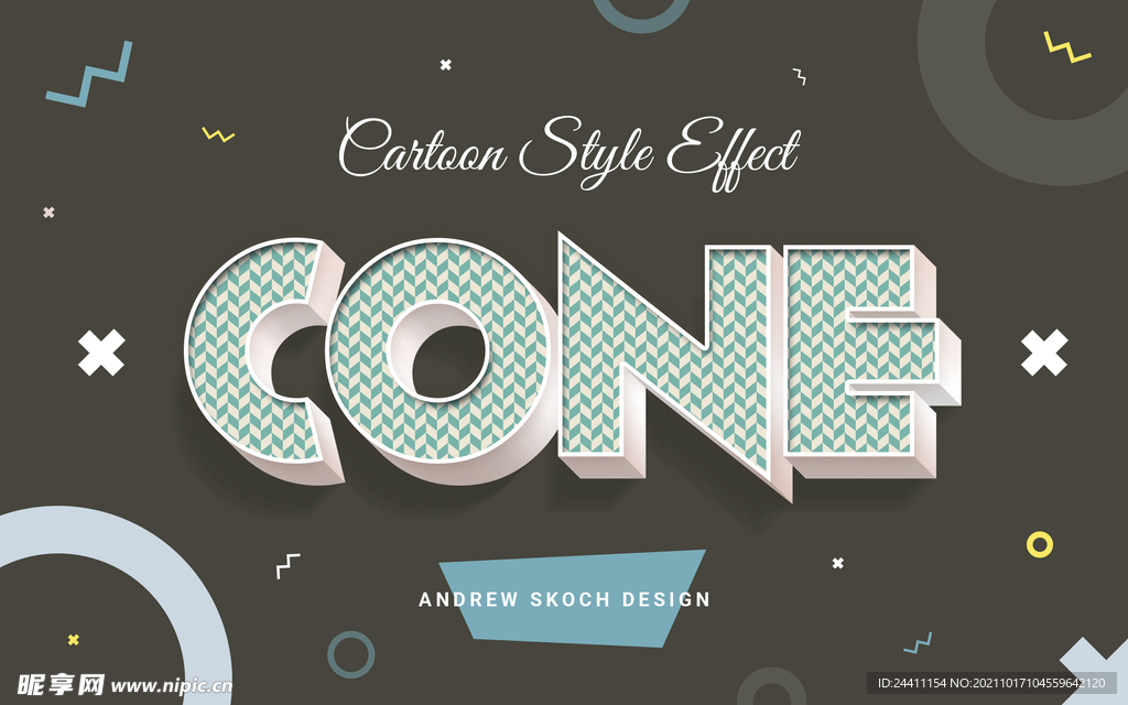 精品PS可编辑3D文字特效效果