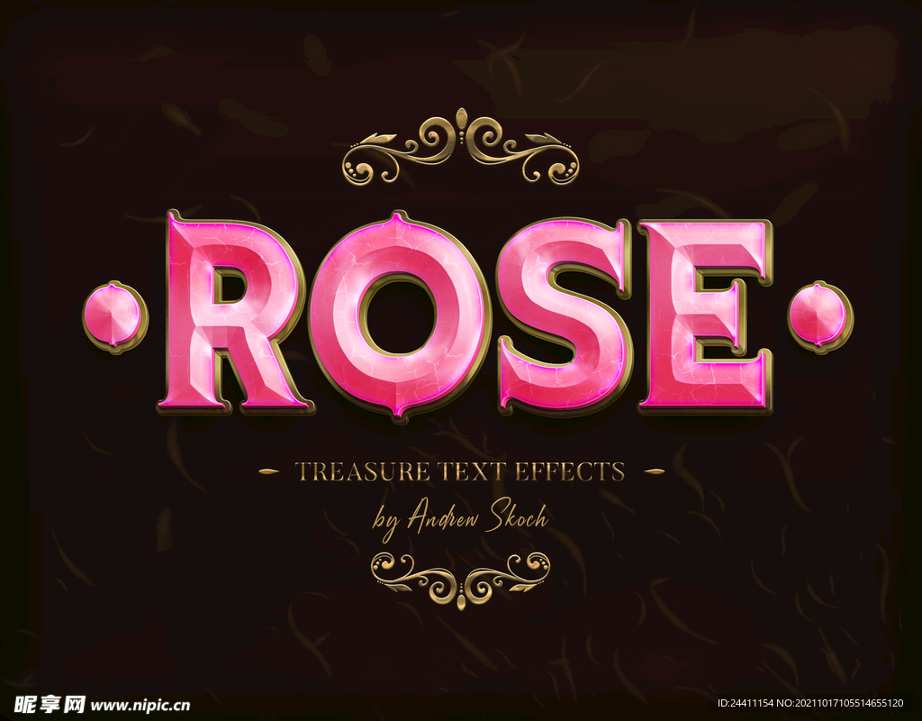 精品PS可编辑3D文字特效效果