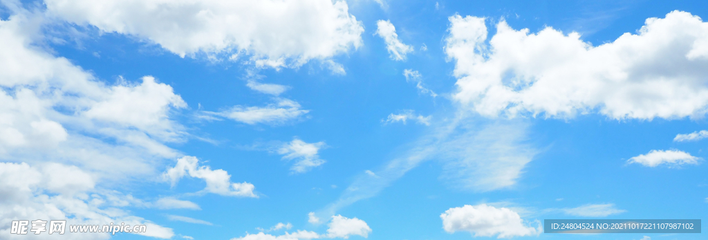 蓝色天空白云高清背景图片