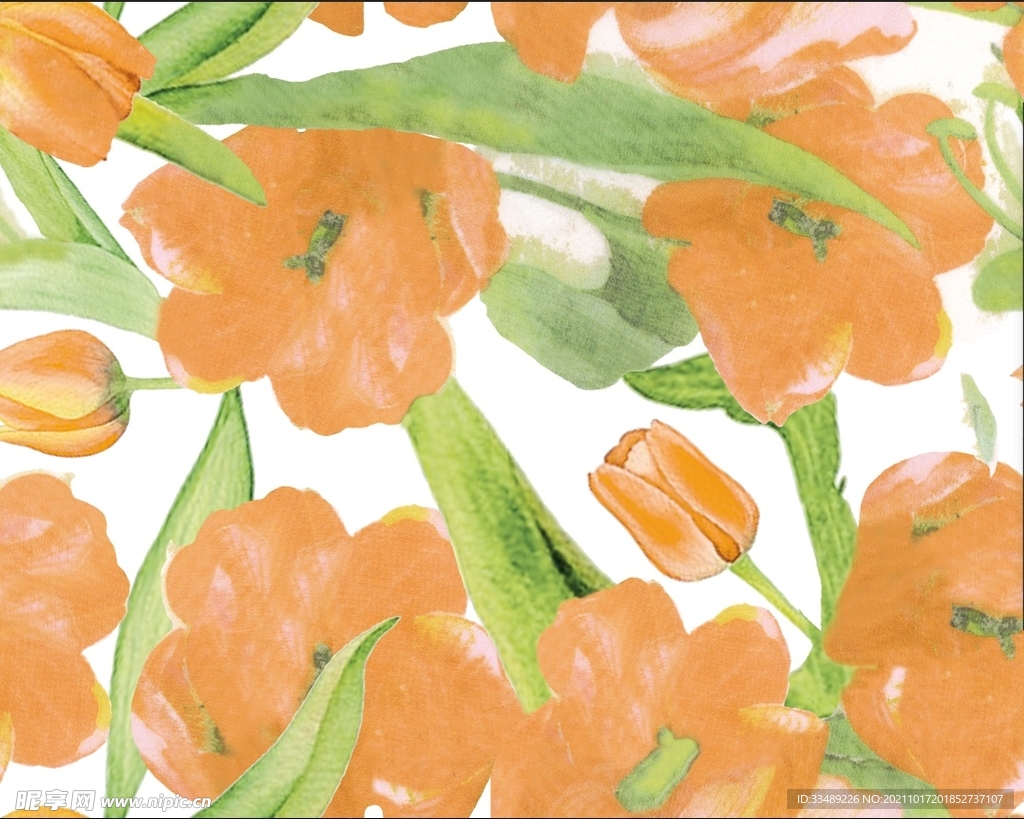 大牌 手绘 数码印花