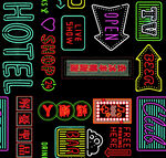 霓虹灯字 招牌 广告牌