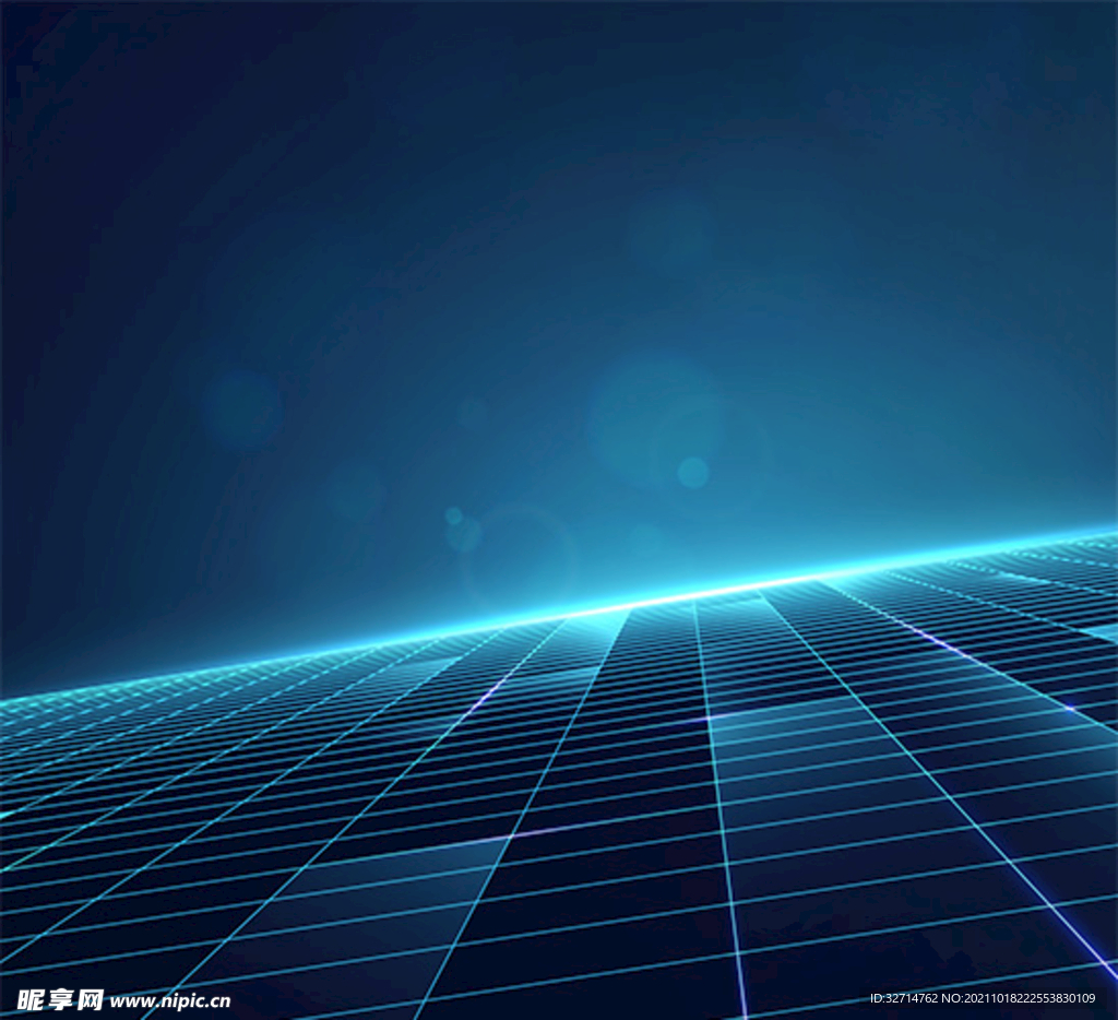 蓝色网络连接背景矢量