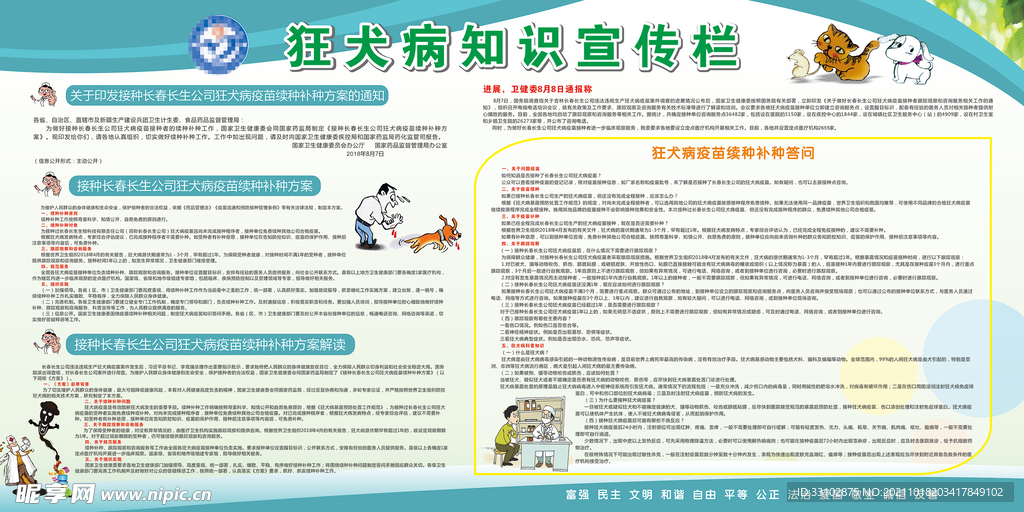 狂犬病知识宣传栏