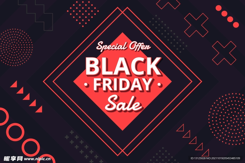黑色星期五促销海报