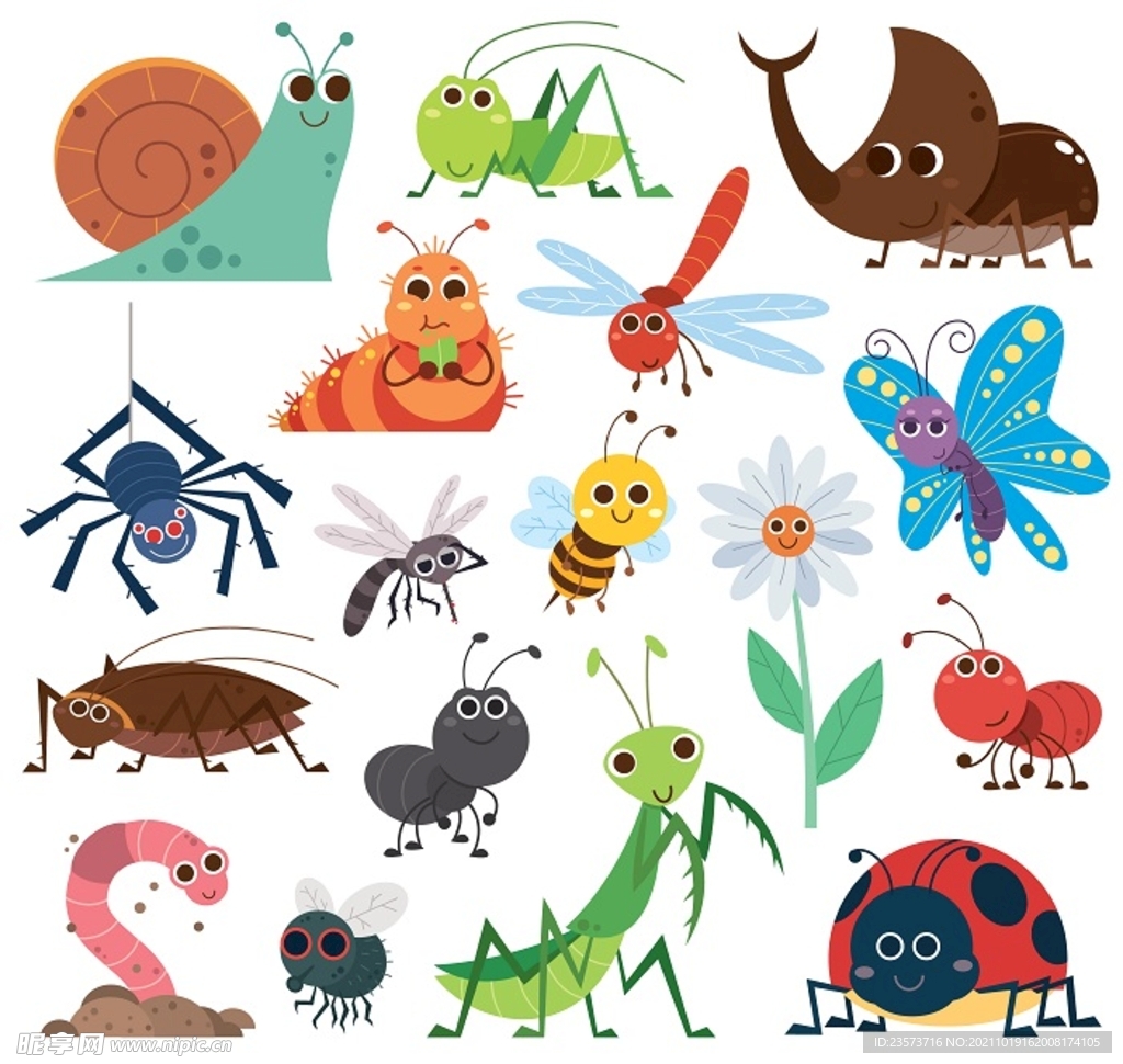 q版可爱昆虫动物世界