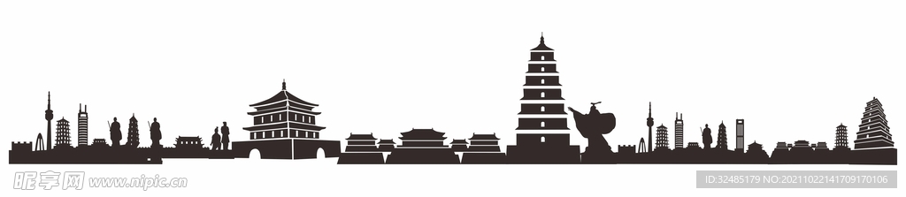 西安城市剪影