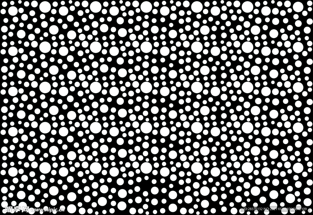 黑白波点
