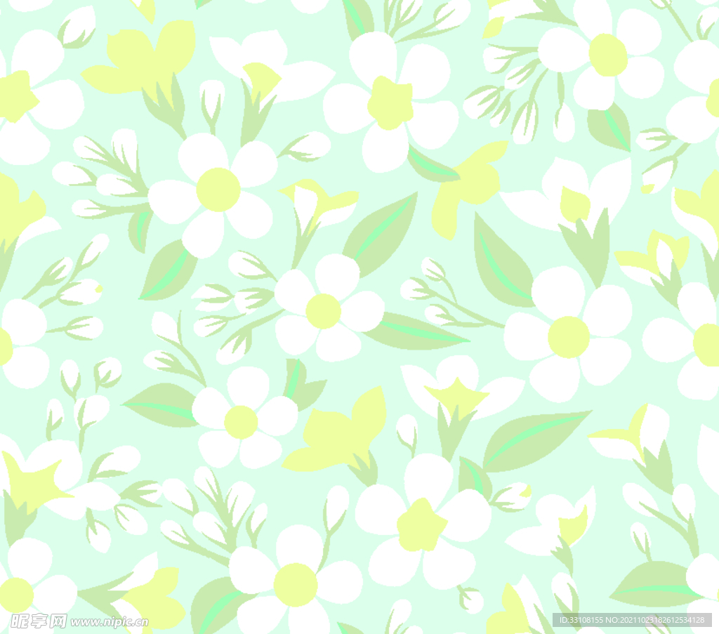 大牌 数码 手绘 小碎花 效果