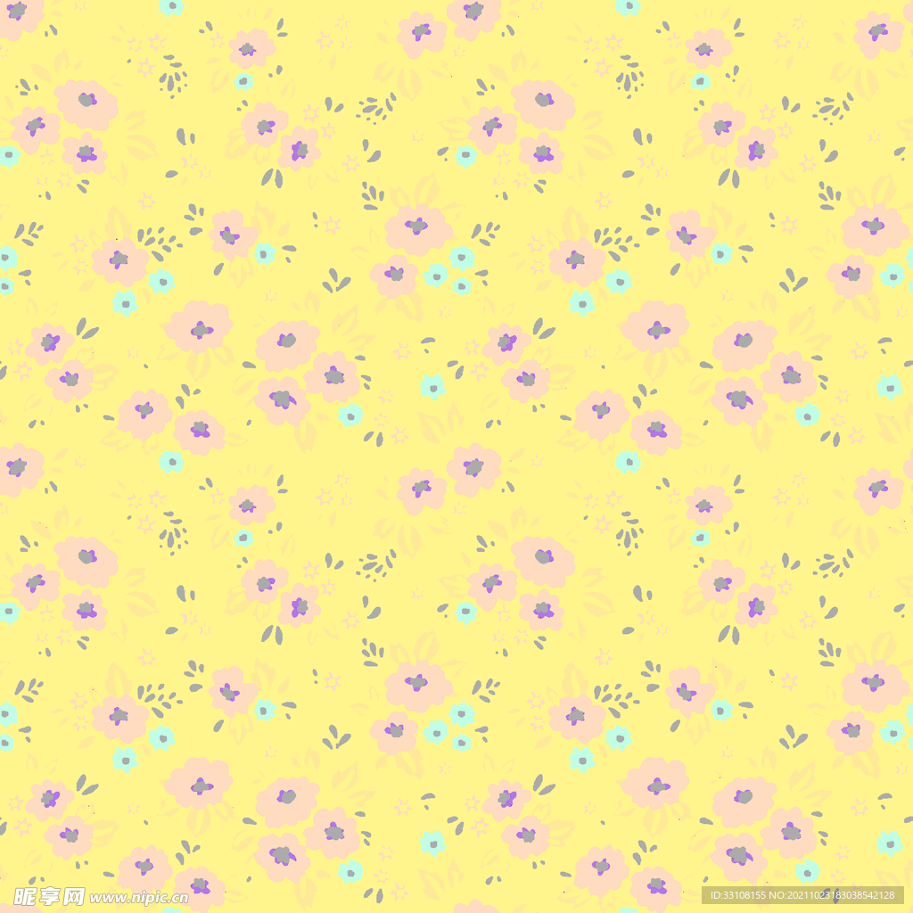 大牌 数码 手绘 小碎花